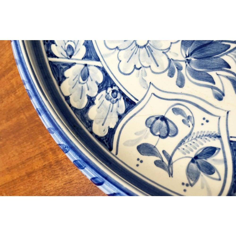 German Art Deco Bowl or Wall Plate with Brabant Decor from Villeroy & Boch 1930s For Sale 1