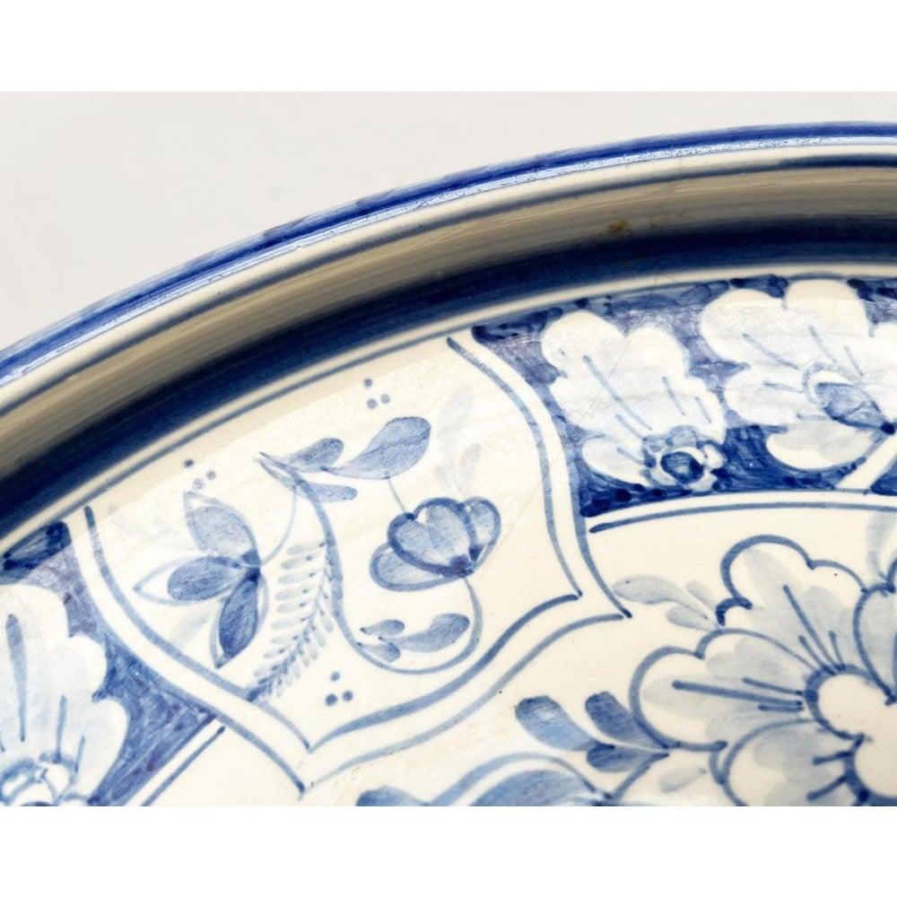 German Art Deco Bowl or Wall Plate with Brabant Decor from Villeroy & Boch 1930s For Sale 4