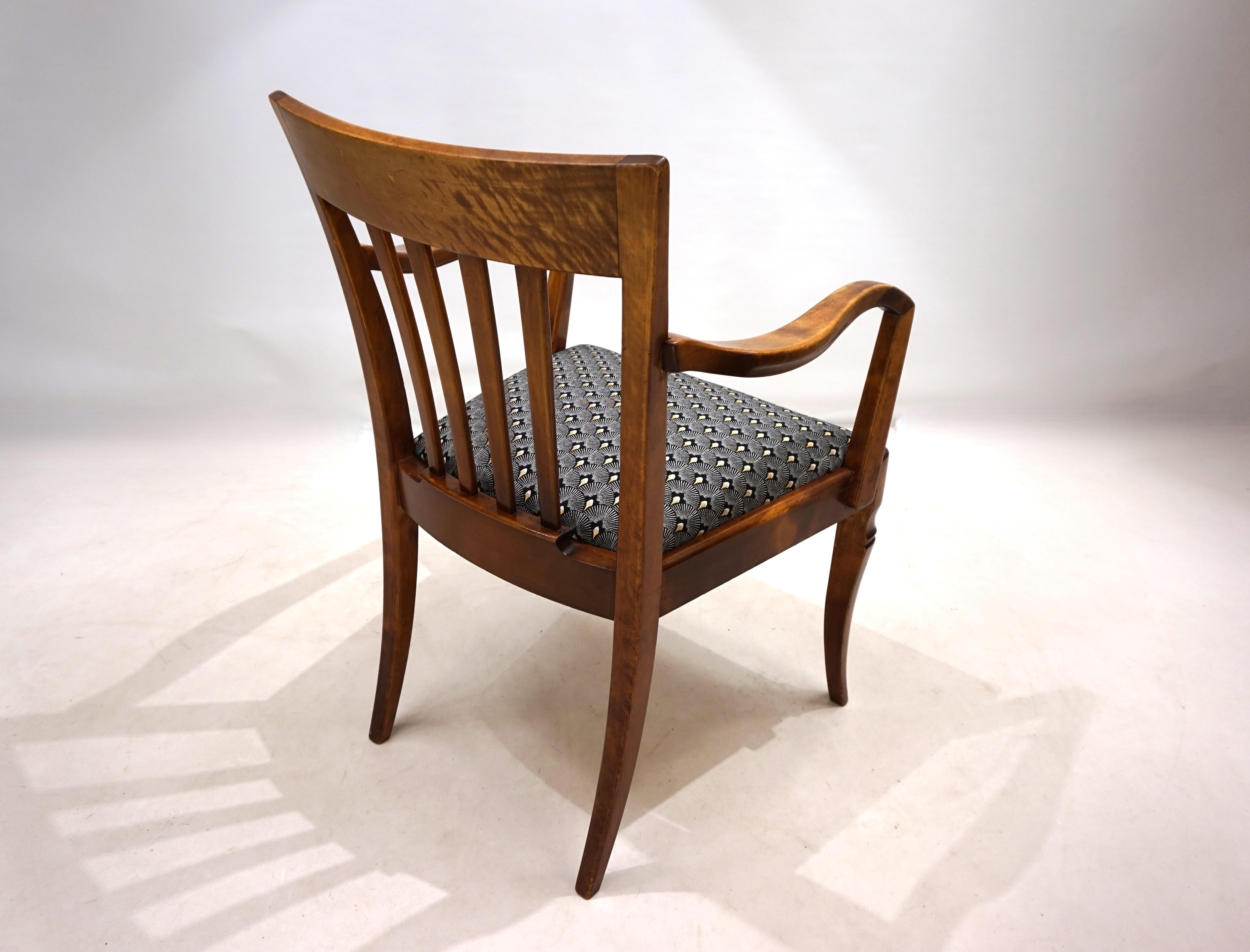 German Art Deco Captain's Armchair, 1930 For Sale 5