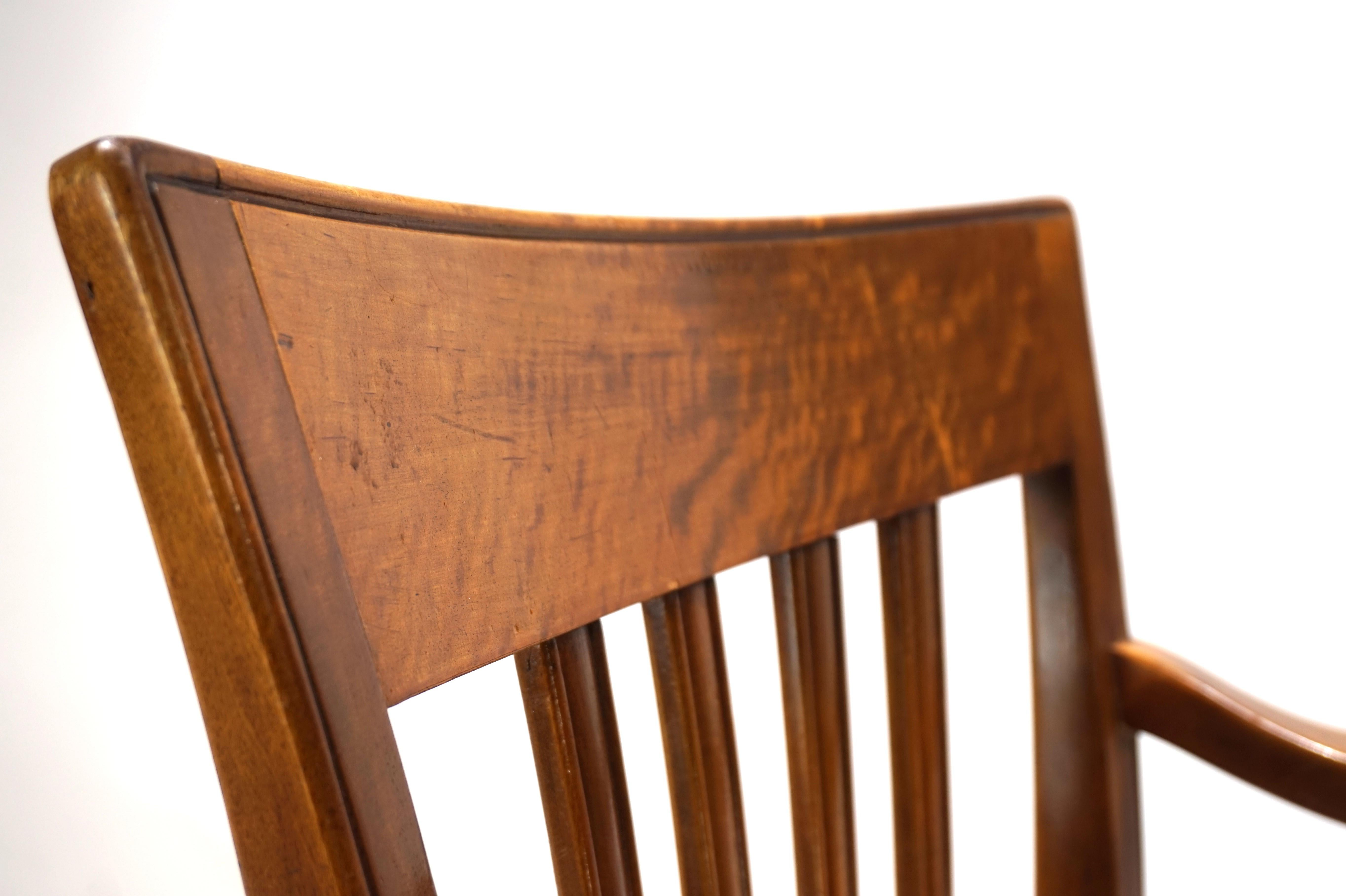 German Art Deco Captain's Armchair, 1930 For Sale 10