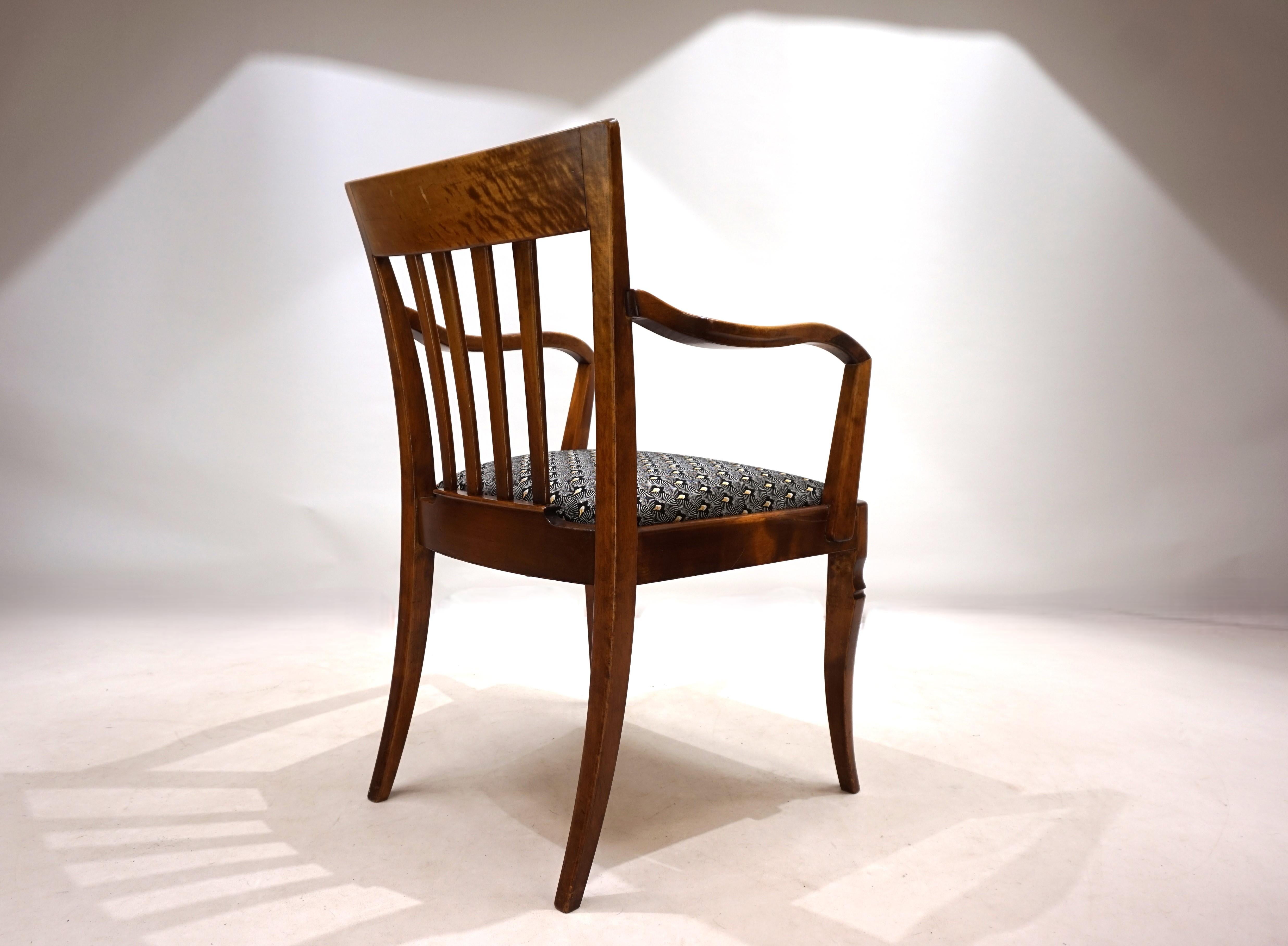German Art Deco Captain's Armchair, 1930 For Sale 11