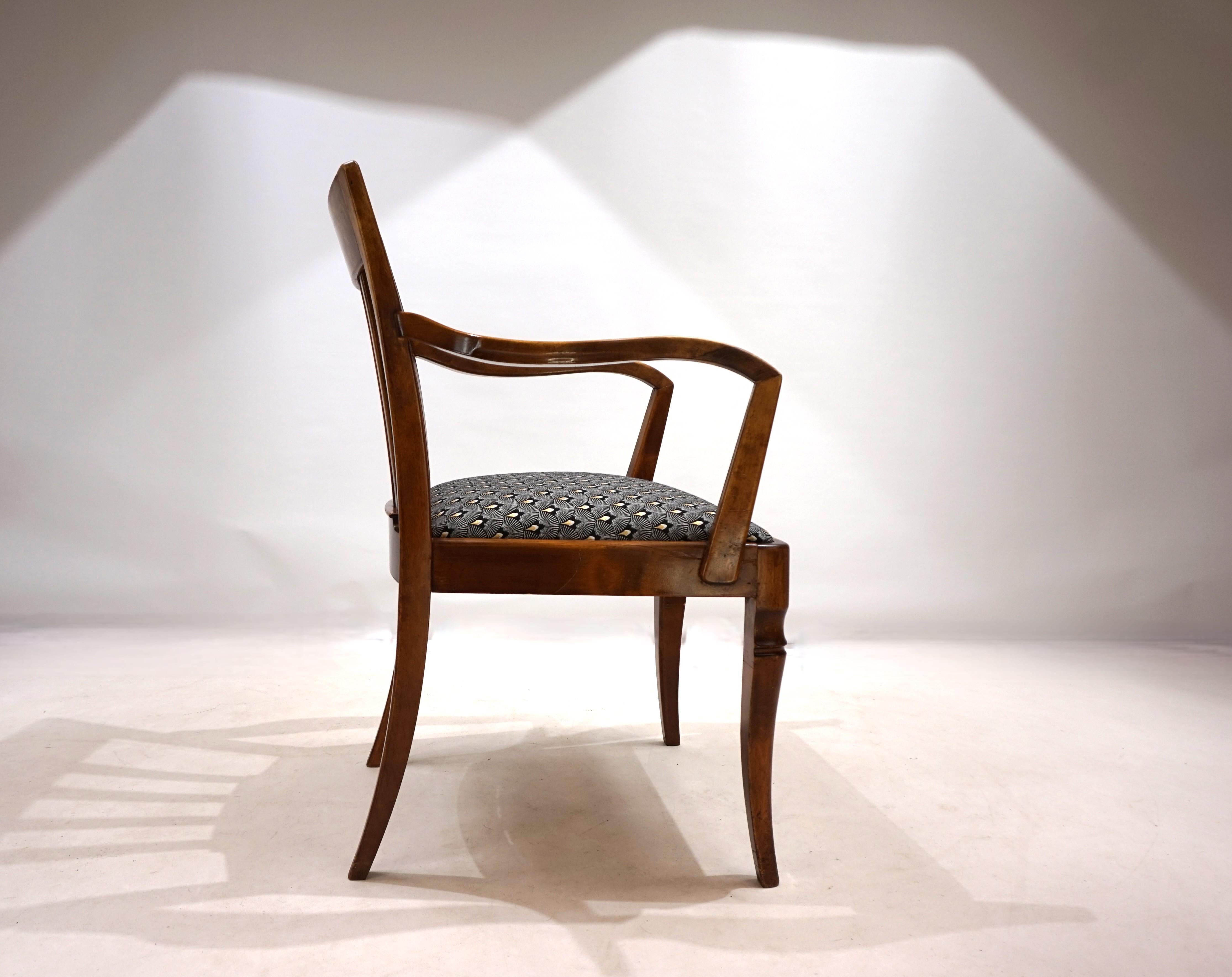 German Art Deco Captain's Armchair, 1930 For Sale 15
