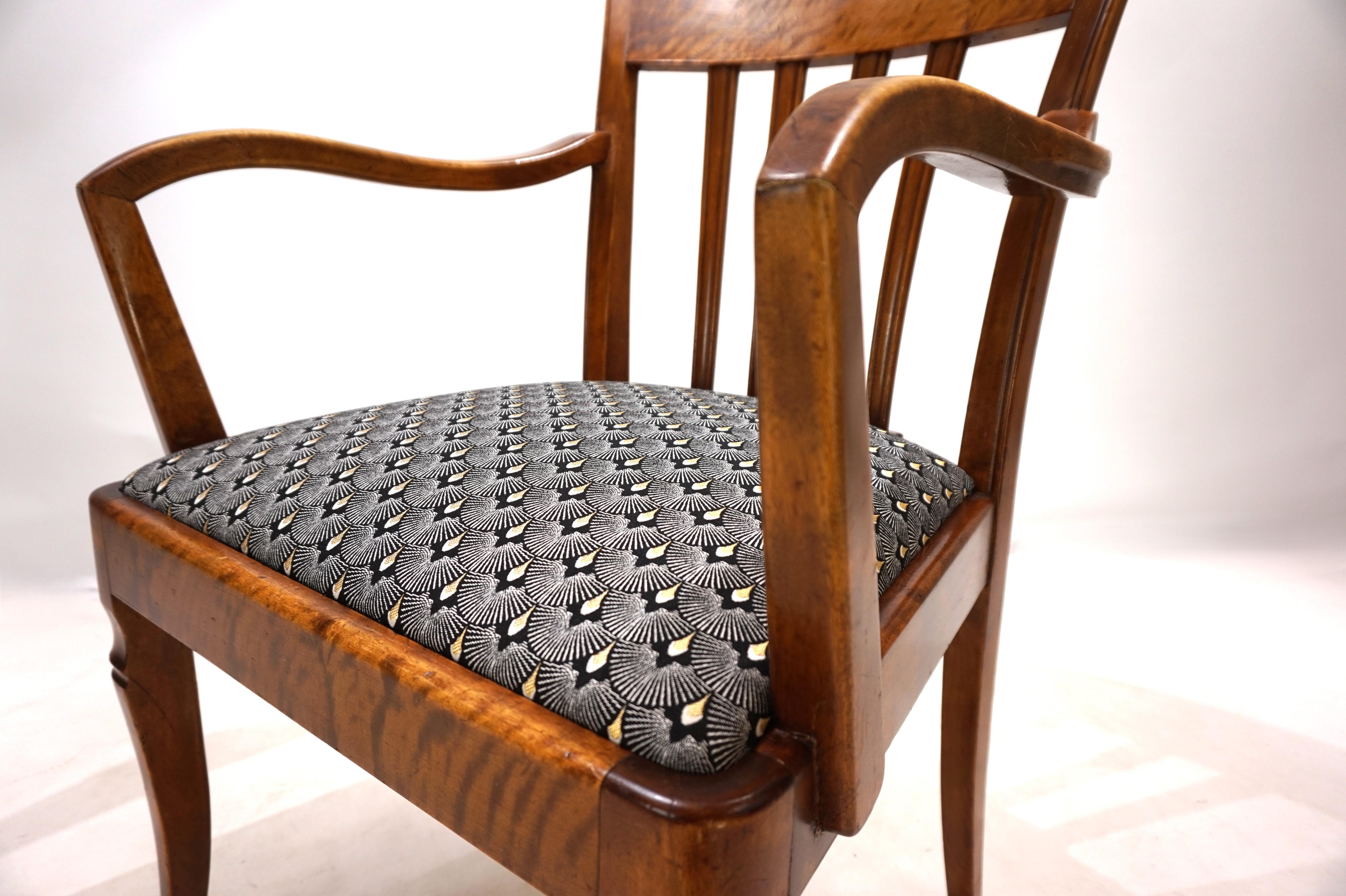 German Art Deco Captain's Armchair, 1930 In Good Condition For Sale In Ludwigslust, DE