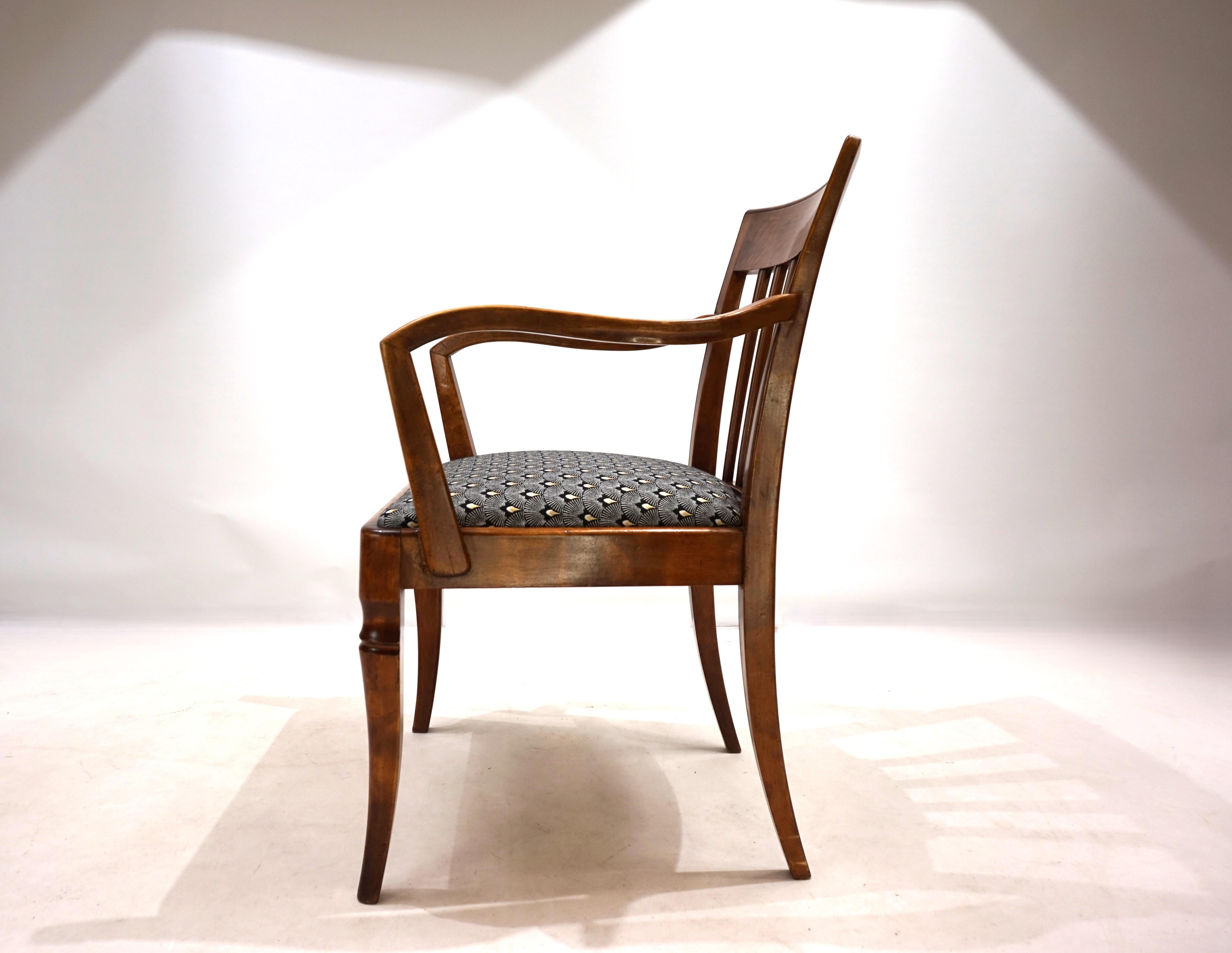 Mid-20th Century German Art Deco Captain's Armchair, 1930 For Sale