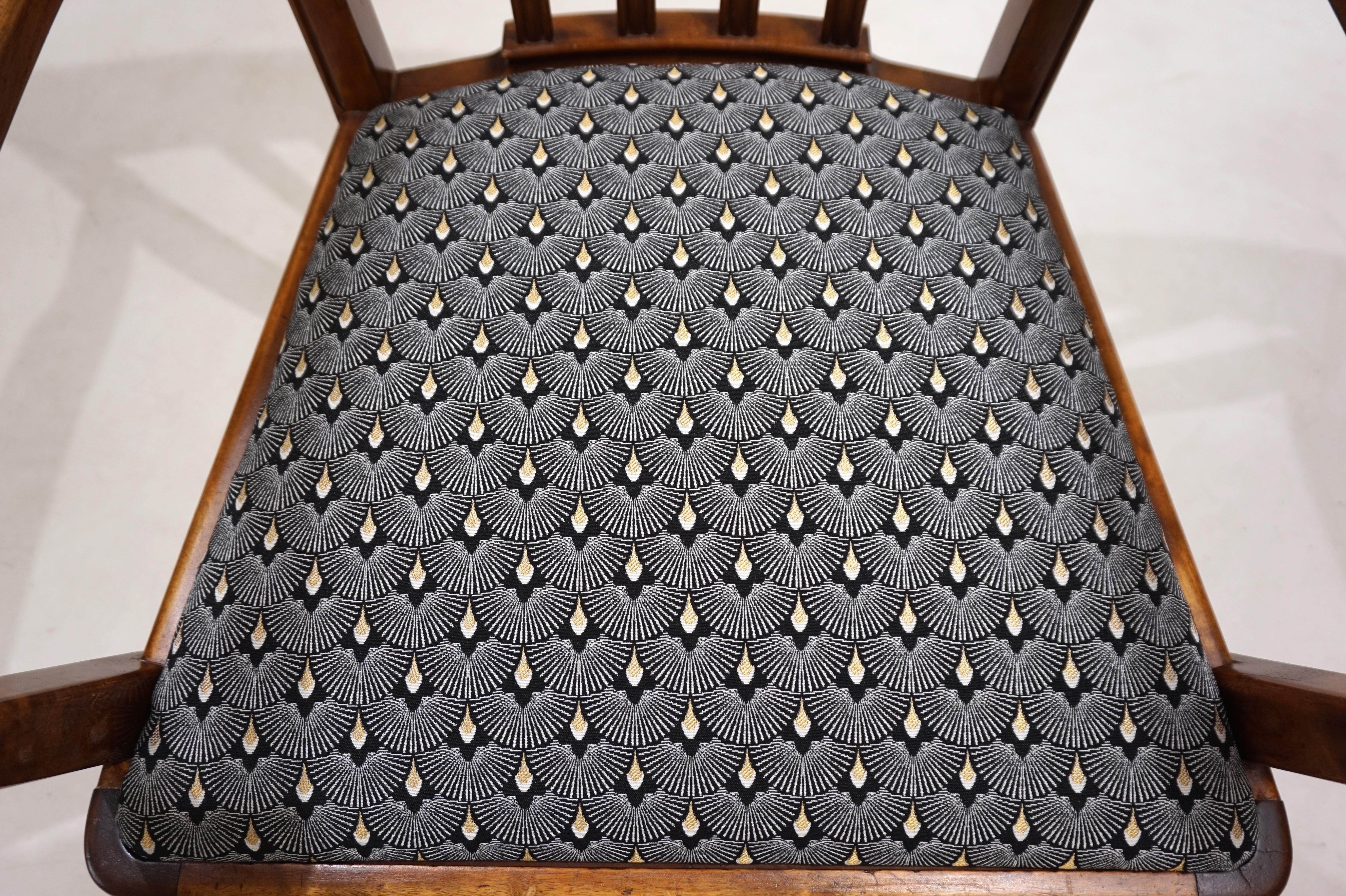 German Art Deco Captain's Armchair, 1930 For Sale 3