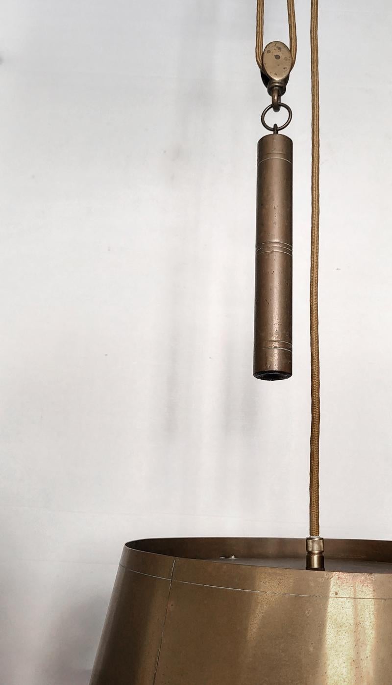German Art Deco Counterweight Pendant Light 1920s In Good Condition For Sale In Berlin, DE