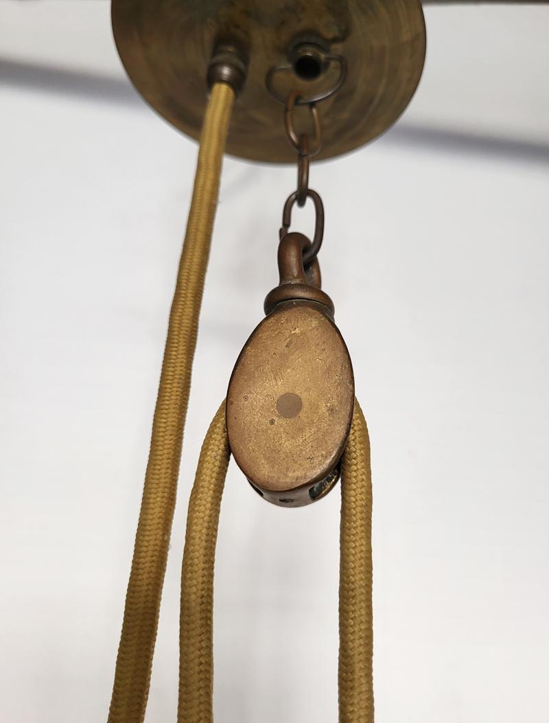 German Art Deco Counterweight Pendant Light 1920s For Sale 1