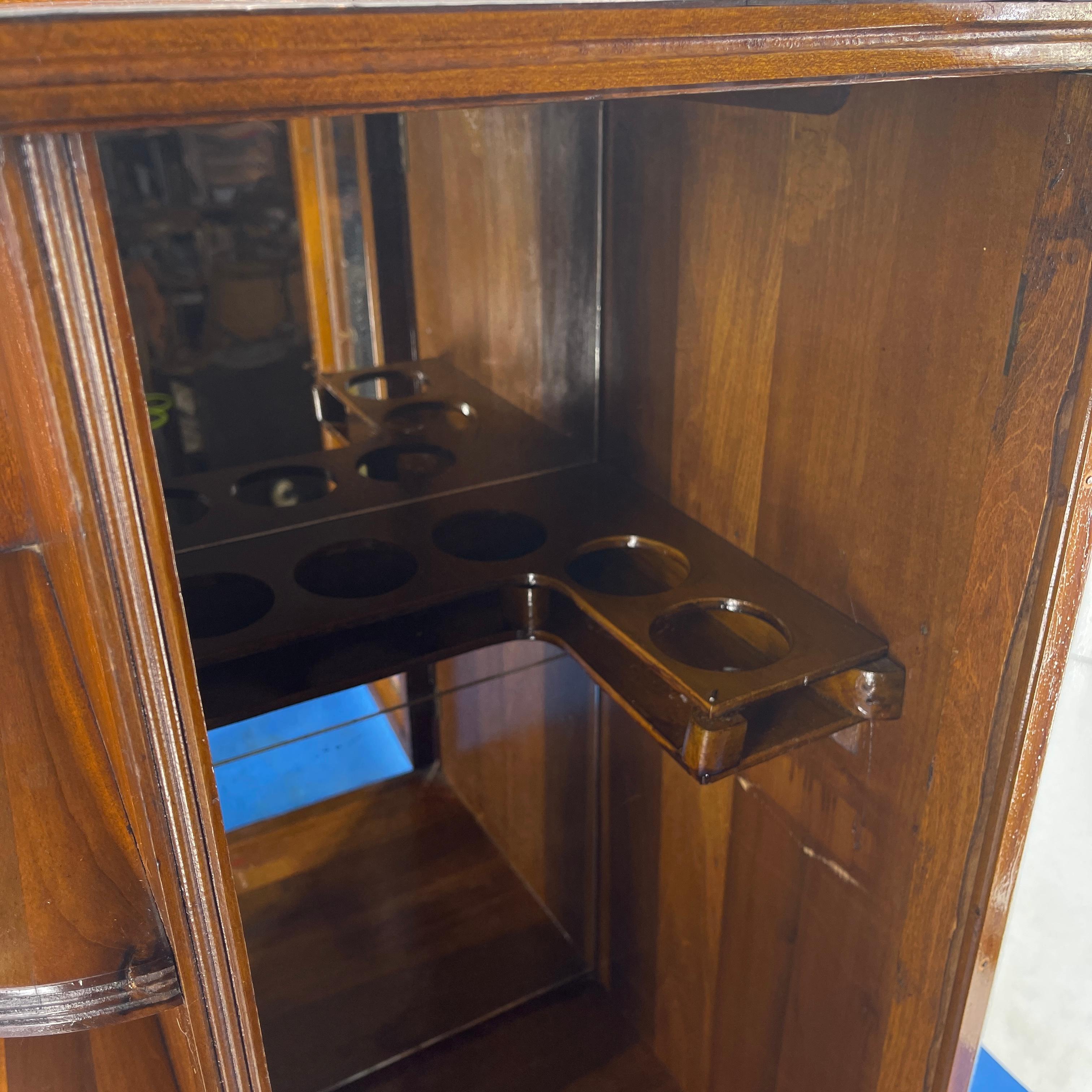 German Art Deco Dry Bar Cabinet on Caster Wheels 4