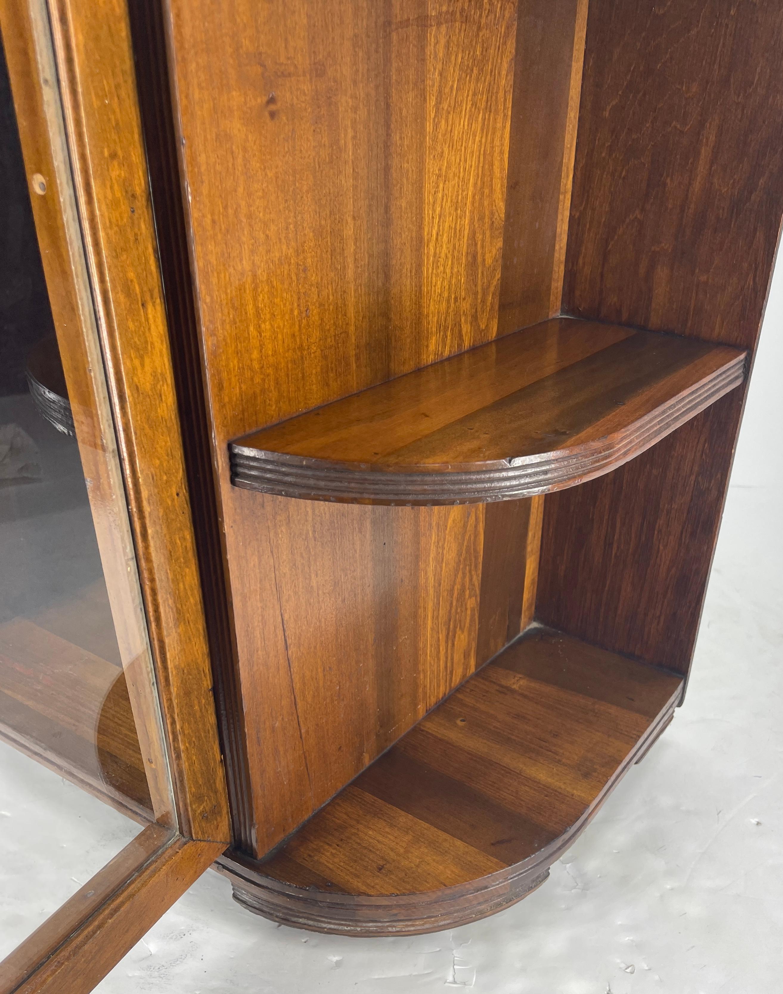 German Art Deco Dry Bar Cabinet on Caster Wheels 9