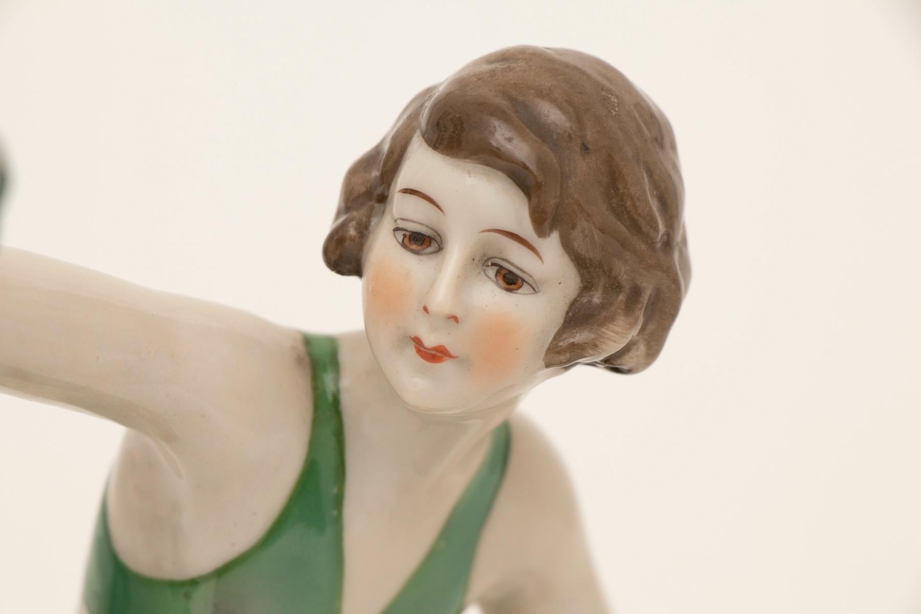 German Art Deco Figure of a dancer by Fasold Stauch In Good Condition For Sale In London, GB