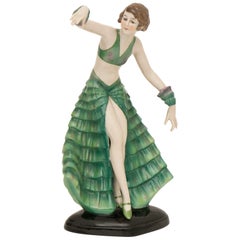 German Art Deco Figure of a dancer by Fasold Stauch