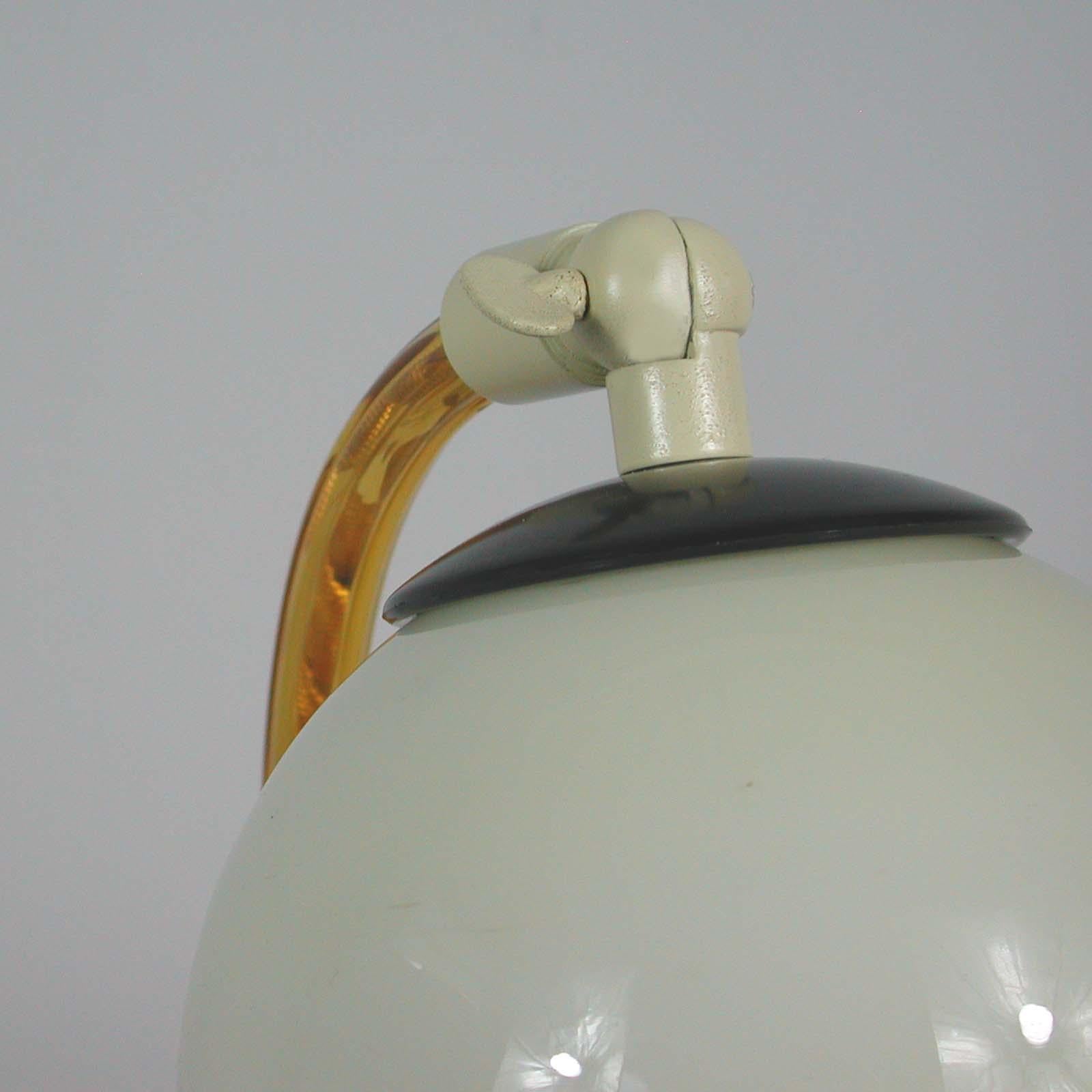 German Art Deco Glass, Bakelite and Opaline Table Lamp, 1930s 6