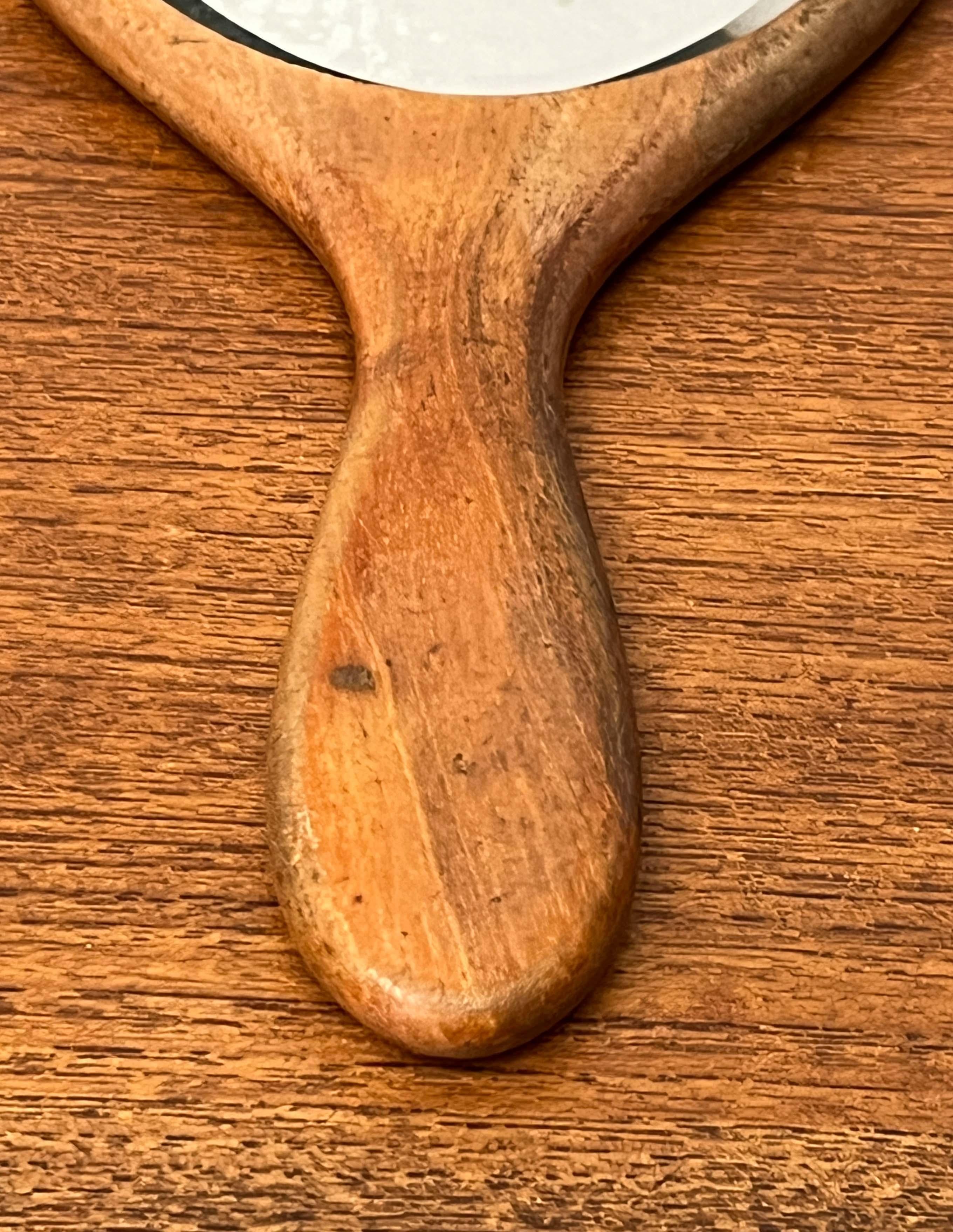 Miroir à main Art Deco allemand en Wood, années 1920 en vente 7