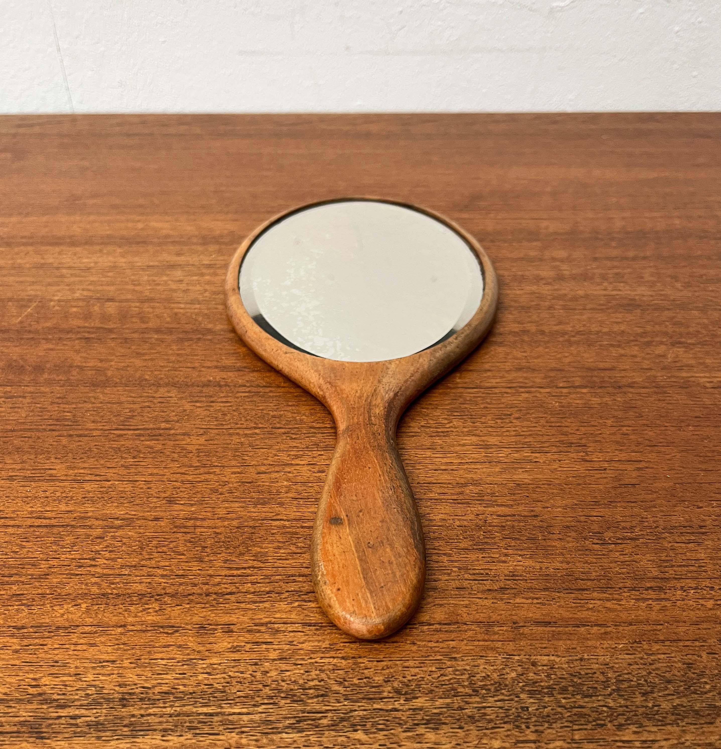 Miroir à main Art Deco allemand en Wood, années 1920 en vente 8