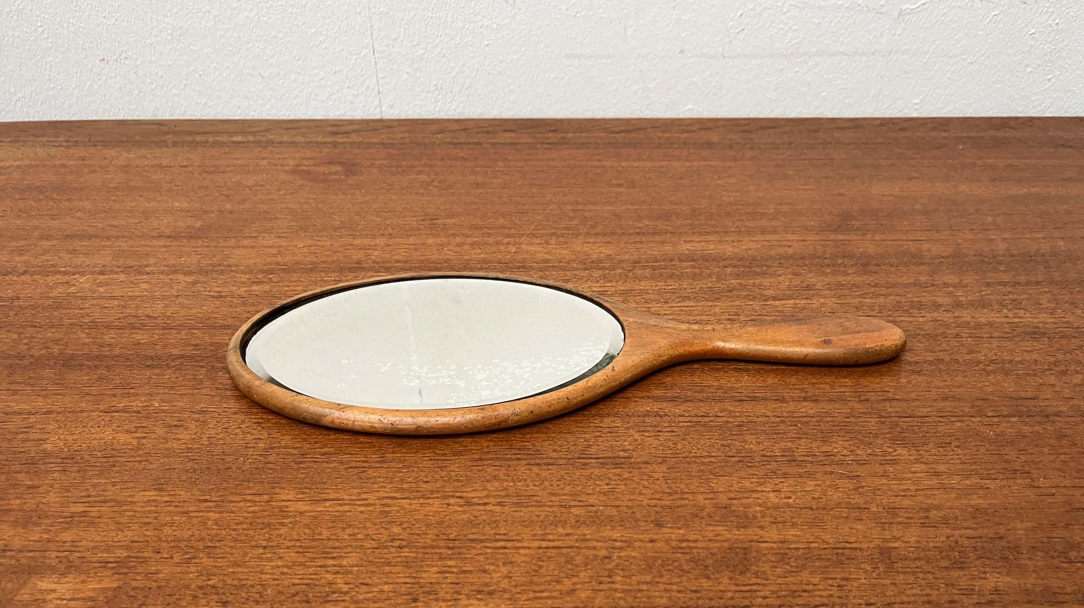 Début du 20ème siècle Miroir à main Art Deco allemand en Wood, années 1920 en vente