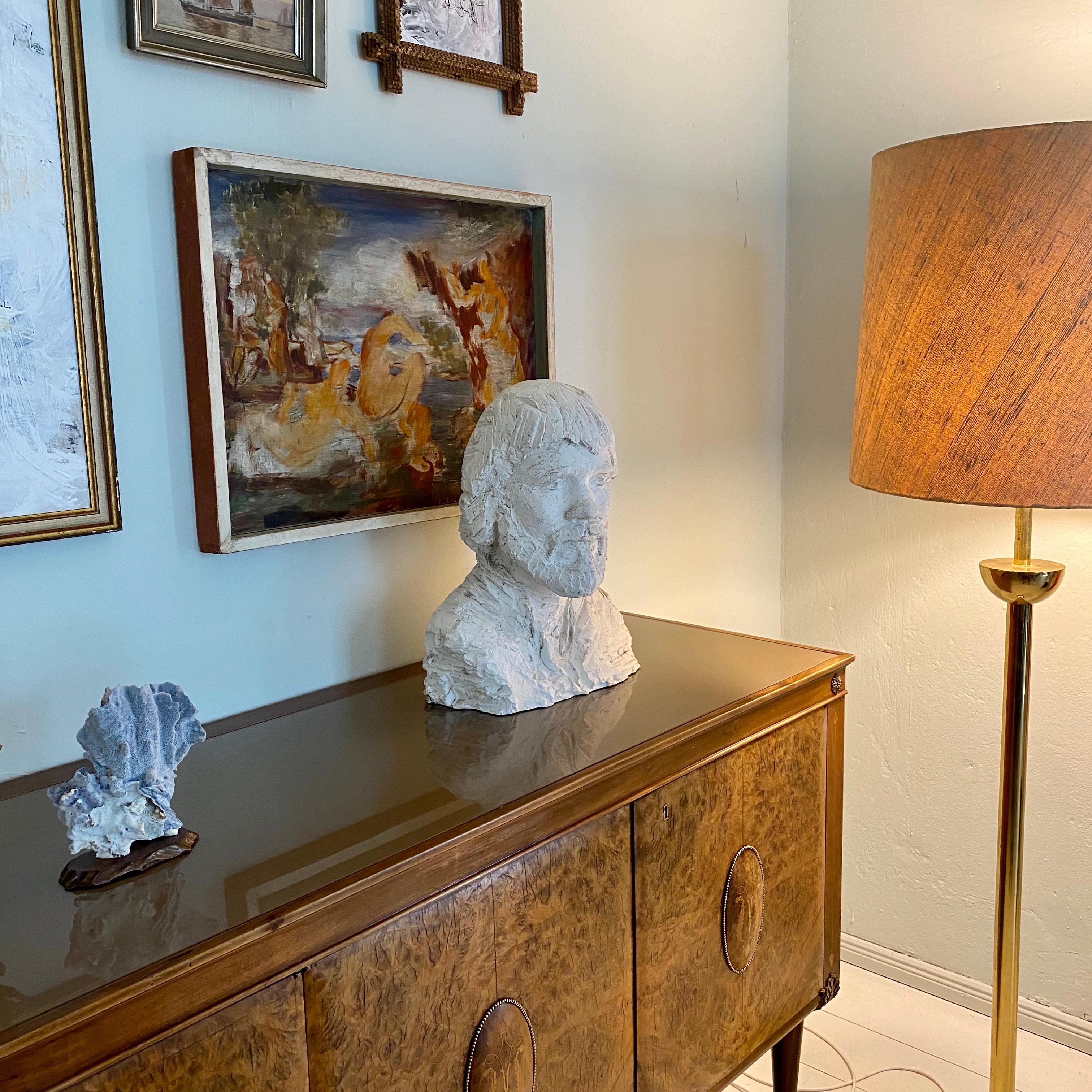 German Art Deco Plaster Bust of a Bearded Men, circa 1930 6