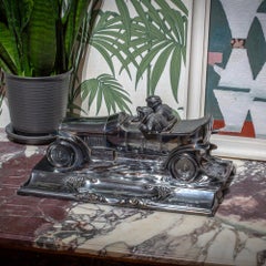 German Art Deco Rally Car Desk Compendium by WMF