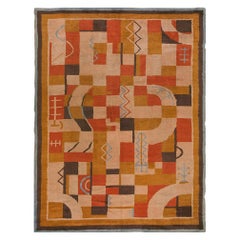 Vintage German Art Deco Rug