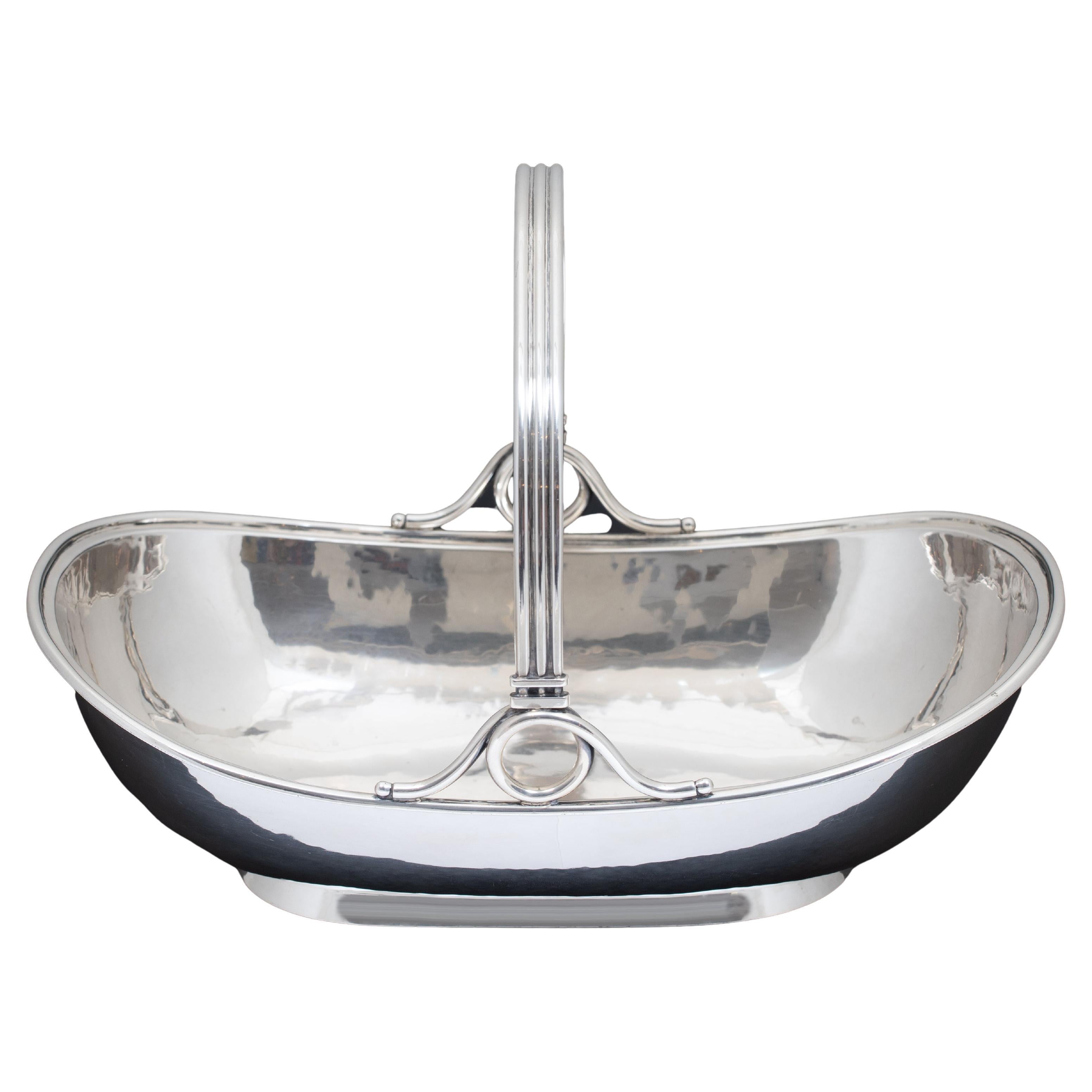 Cesta de plata alemana Art Déco