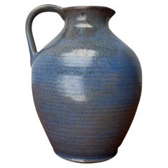 German Art Deco Studio Pottery Carafe Vase by Kurt Feuerriegel