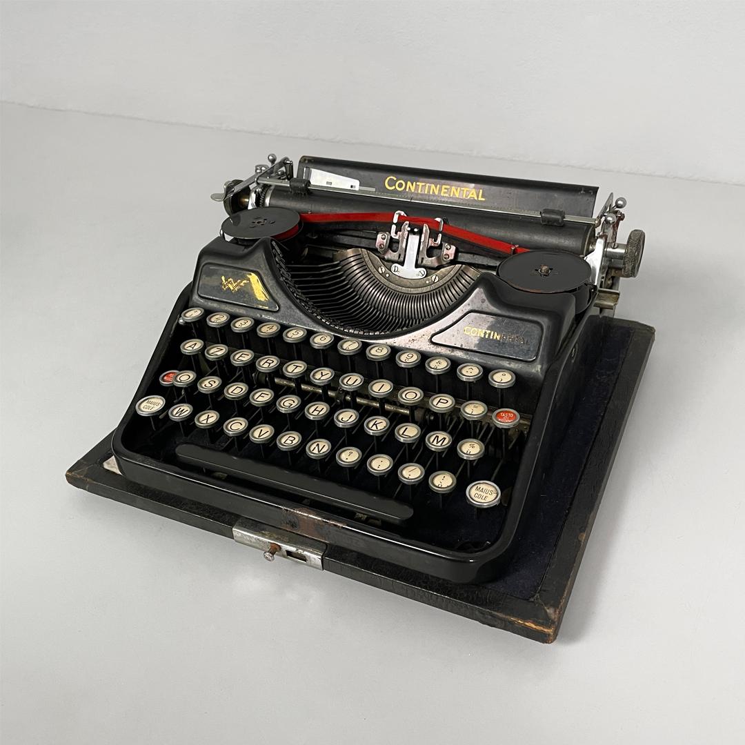 Máquina de escribir alemana Continental Art Deco de Wanderer-Werke A.G. Chemnitz, años 30 mediados del siglo XX en venta