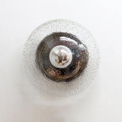 German Art Glass Wall Light by Hillebrand, 1970