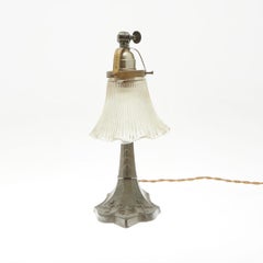 German Art Nouveau Brass Table Lamp