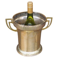 Refrigeratore per vino in ottone in stile Art Nouveau tedesco "Jugendstil