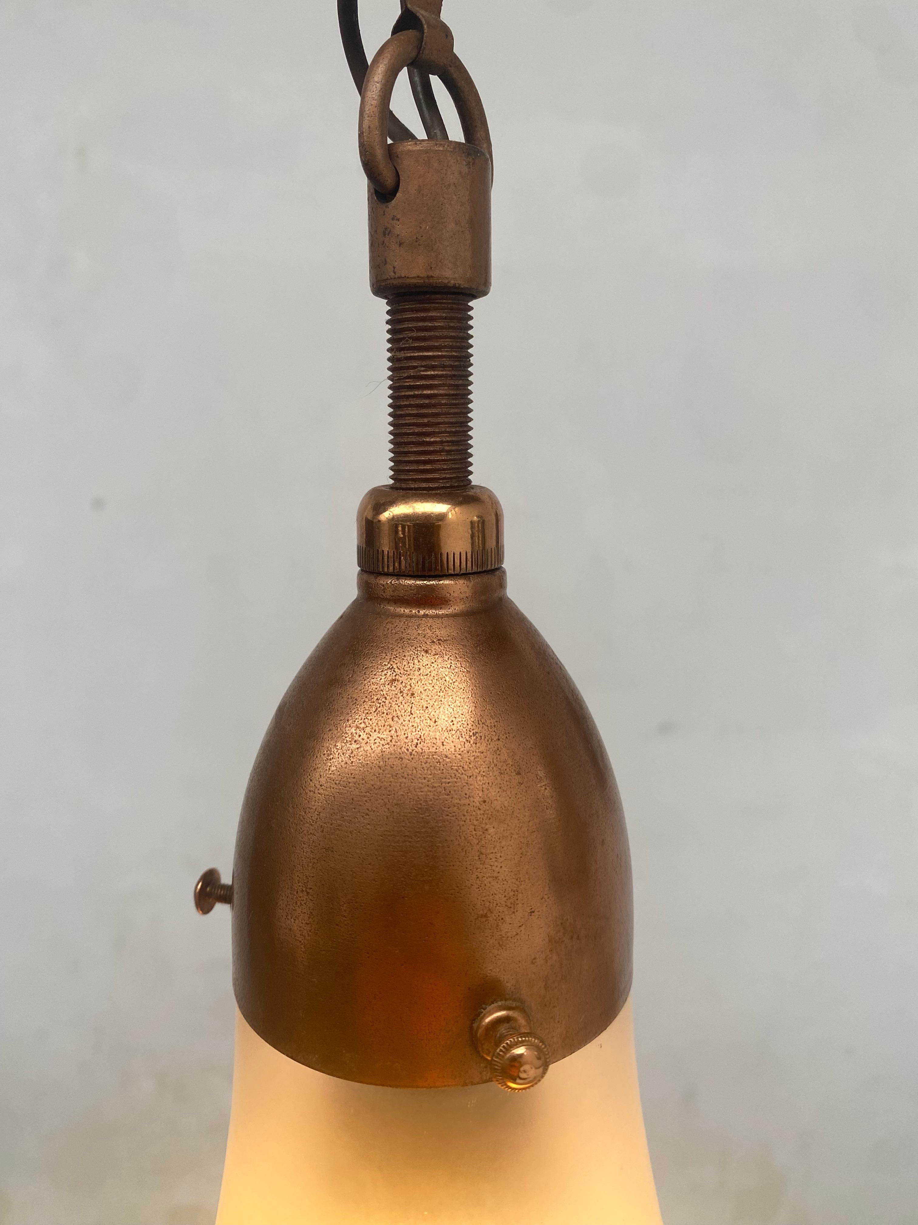 German Art Nouveau Jugendstil Siemens Luzette pendant lamp by Peter Behrens For Sale 5