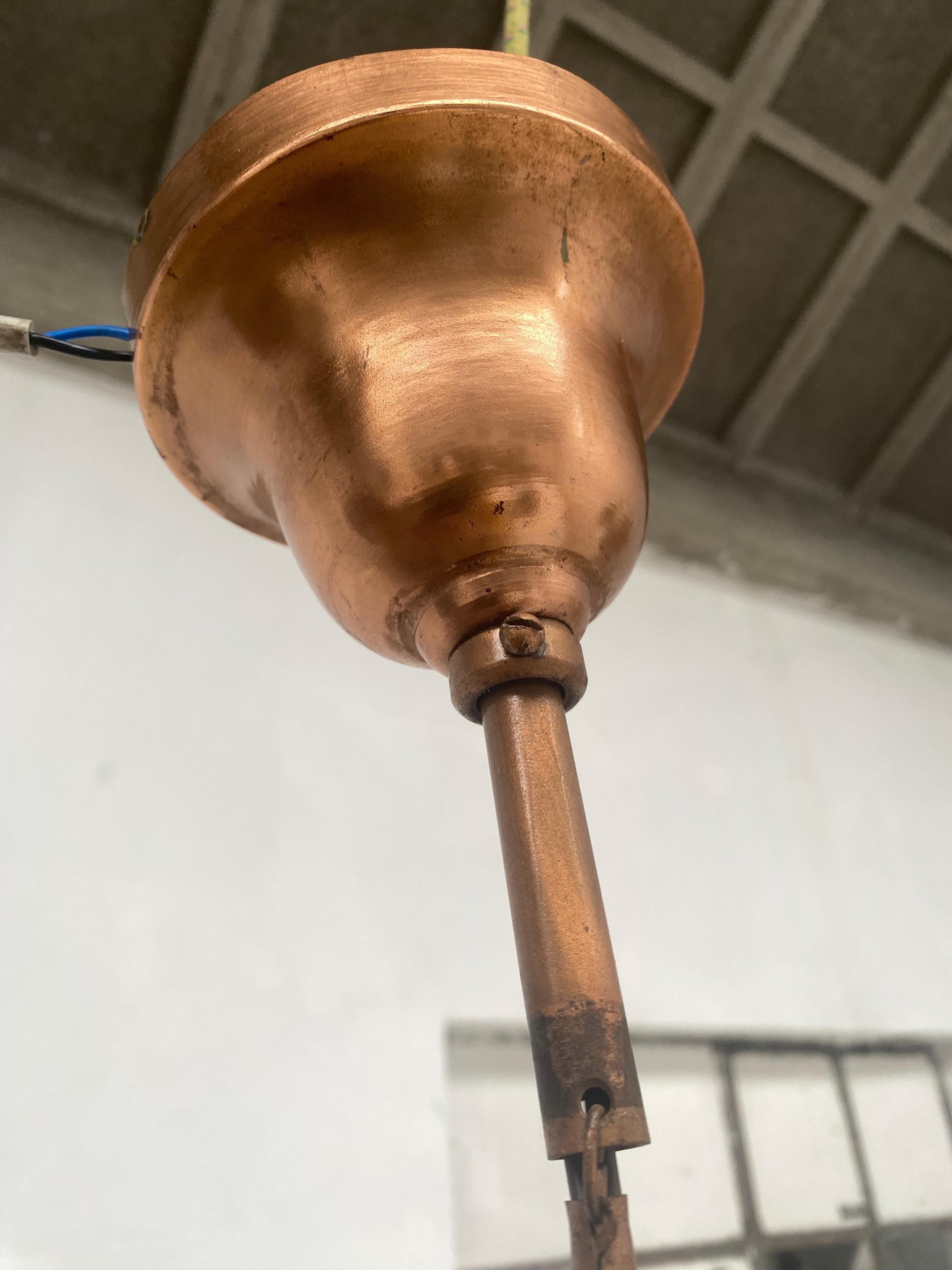 German Art Nouveau Jugendstil Siemens Luzette pendant lamp by Peter Behrens For Sale 3