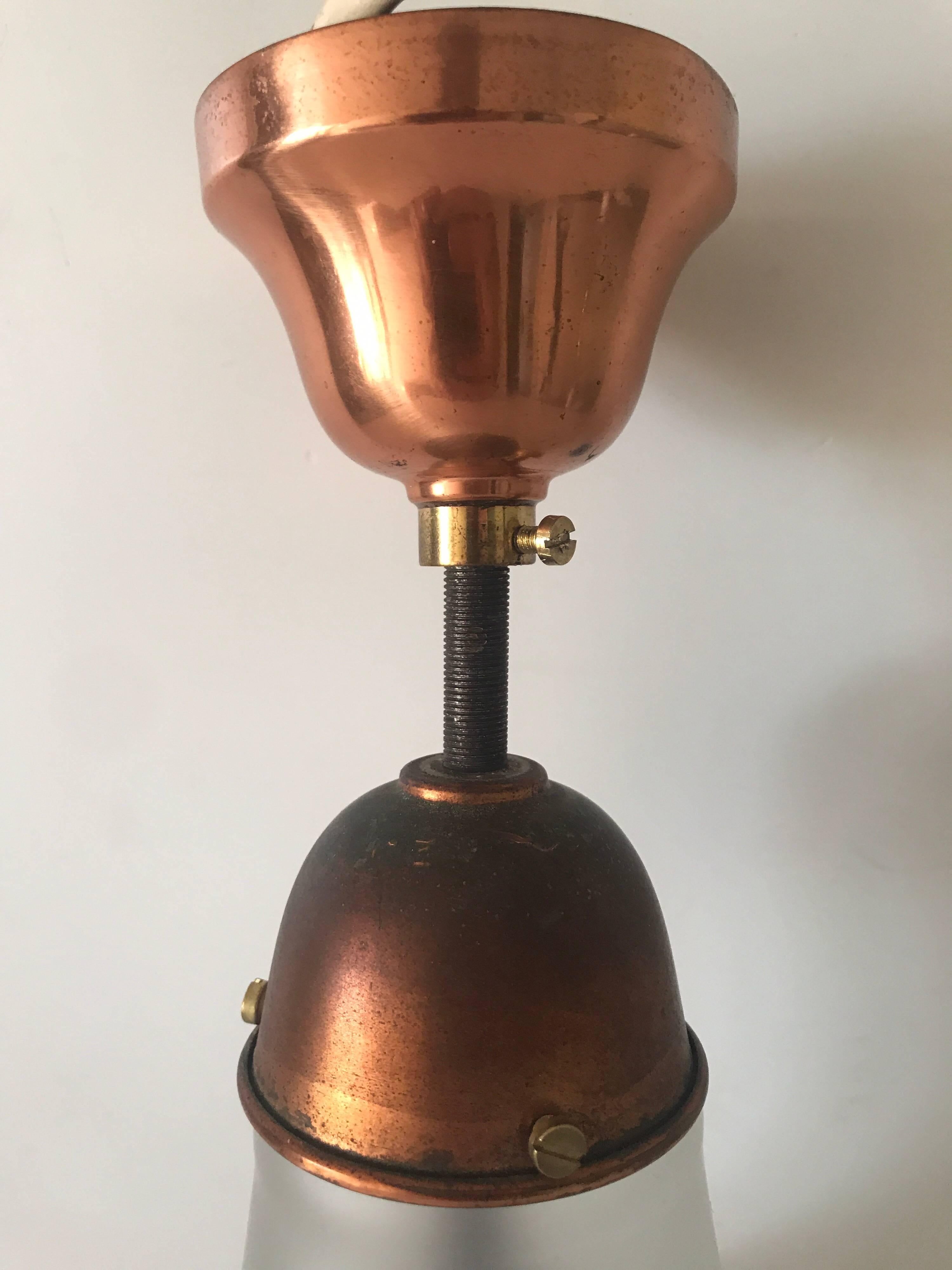 German Art Nouveau Jugendstil Siemens Luzette Pendant Lamp by Peter Behrens For Sale 4
