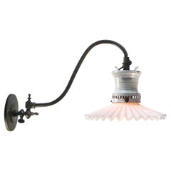 German Art Nouveau Opaline Glass Sconce Wall Lamp 1910