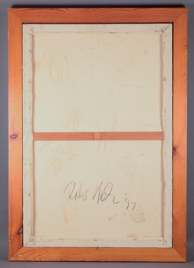 German artist. Óleo sobre lienzo. Composición de estructuras arquitectónicas. en venta 1