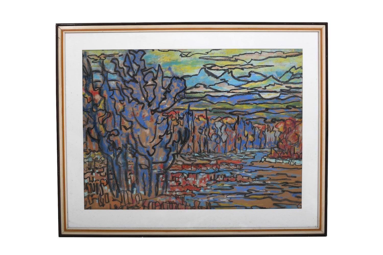 German artist años 60, pastel al óleo sobre cartón . Bellas pinturas abstractas / expresionismo paisajes. Con monograma y enmarcado detrás de un cristal. Estado original. ¡Alta calidad! Ver el otro cuadro del mismo artista.
75 x 94,5 cm (marco