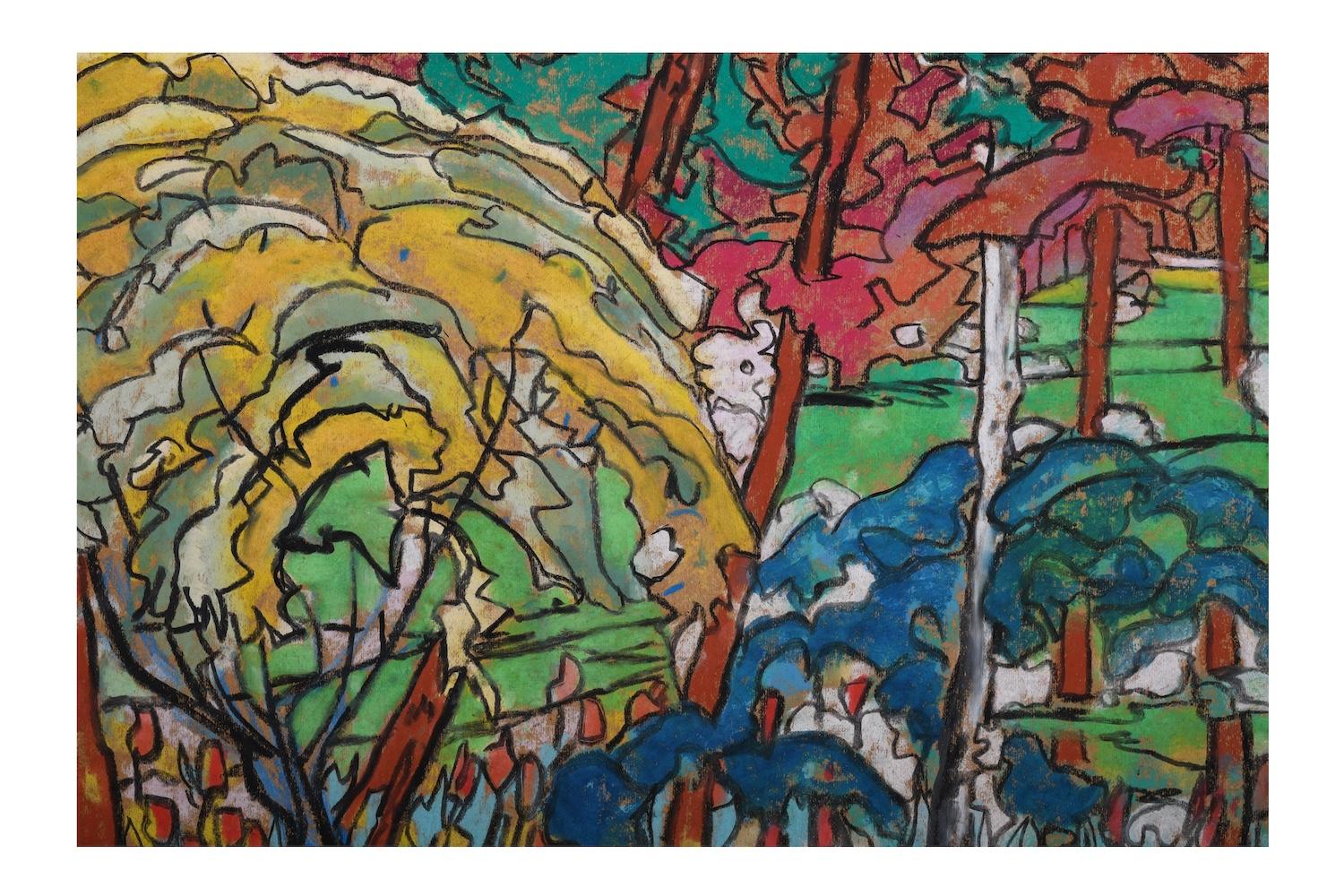 German Artist Oil Pastel 