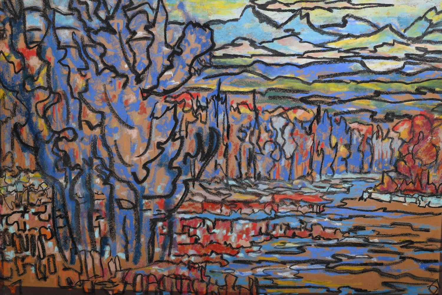 Pastel al óleo del artista German artist 