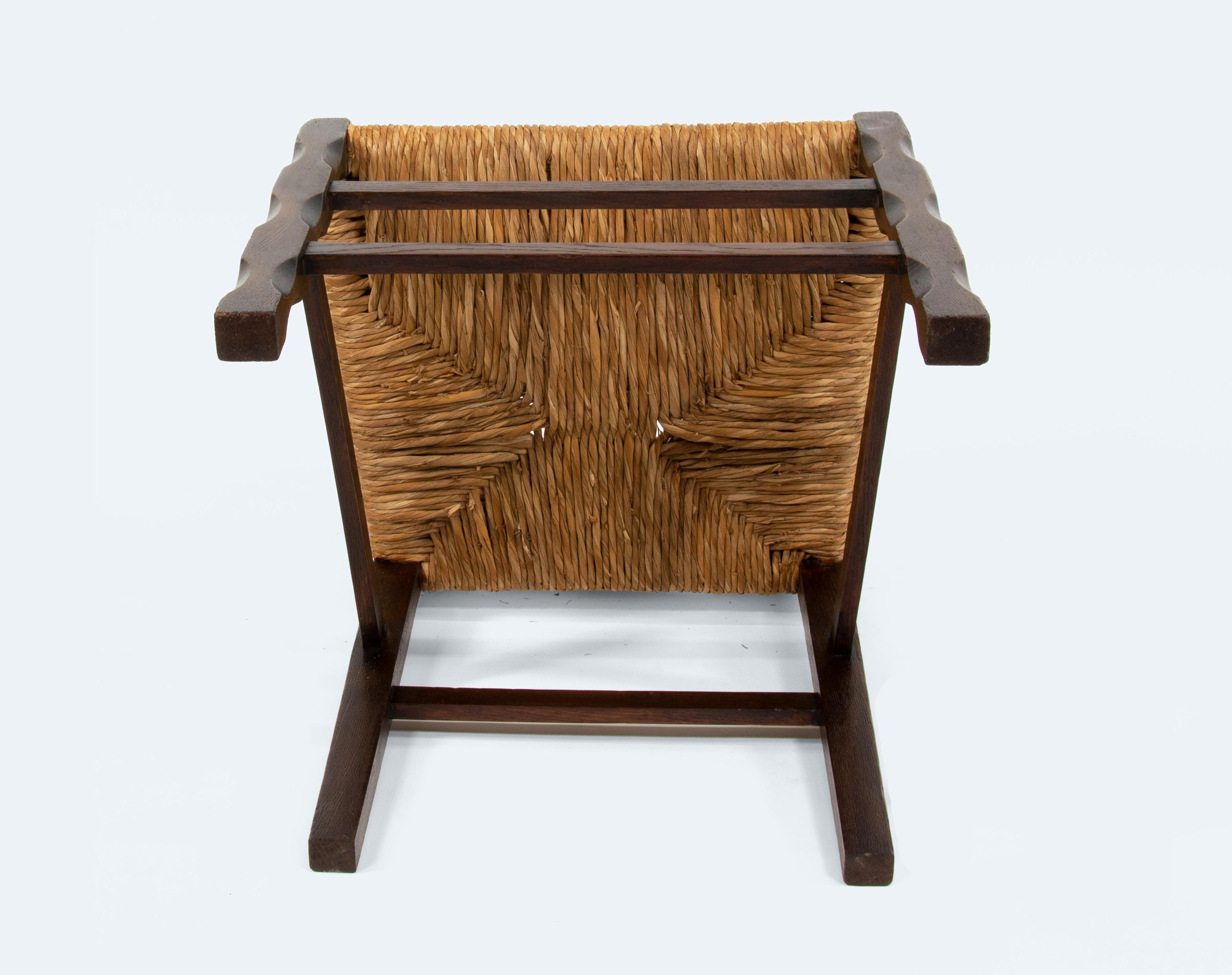 Giunco German Arts and Crafts Chair Model No. 21 by Frido Witte, around 1908 in vendita