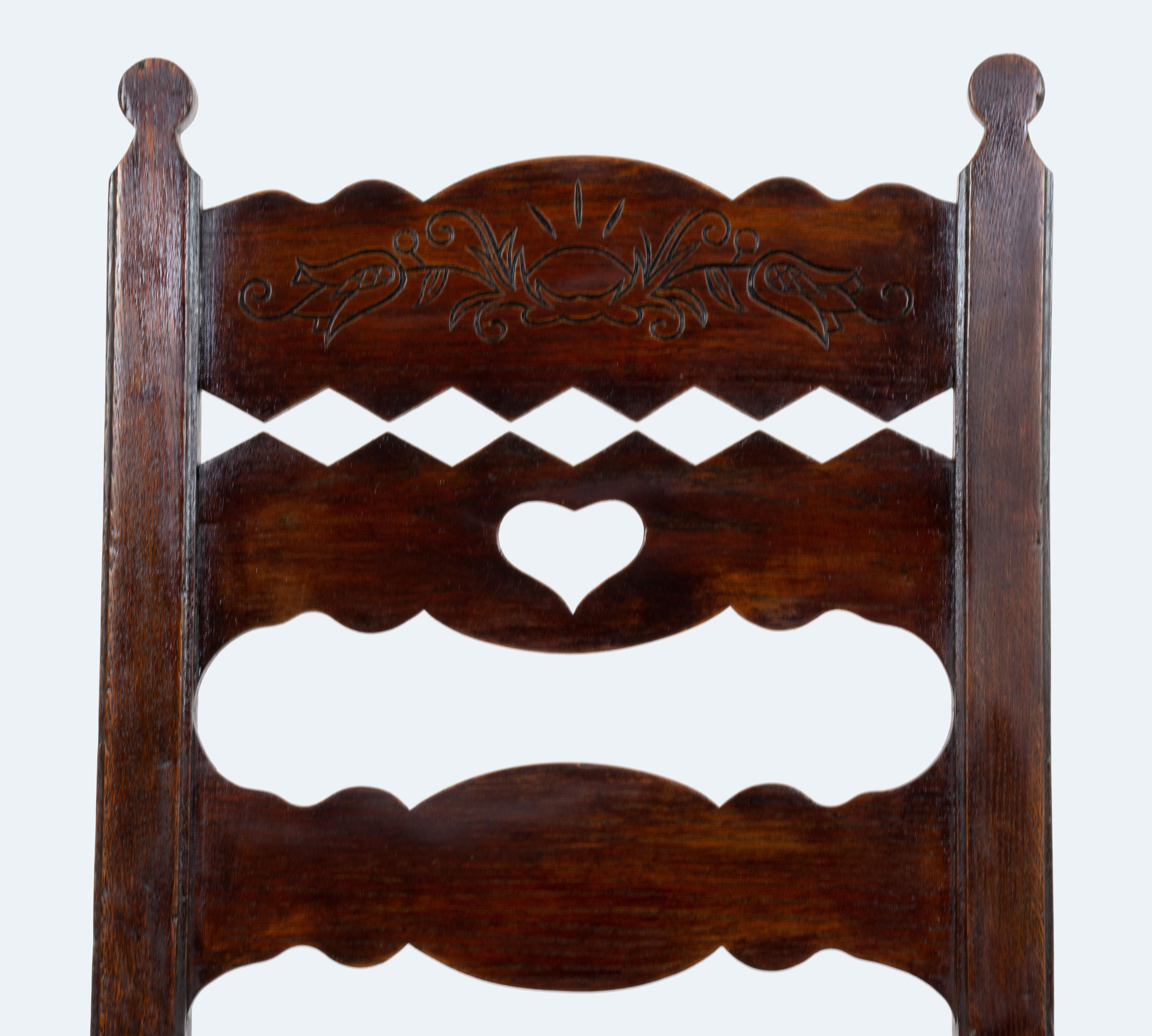 German Arts and Crafts Chair Model No. 21 by Frido Witte, around 1908 in vendita 1