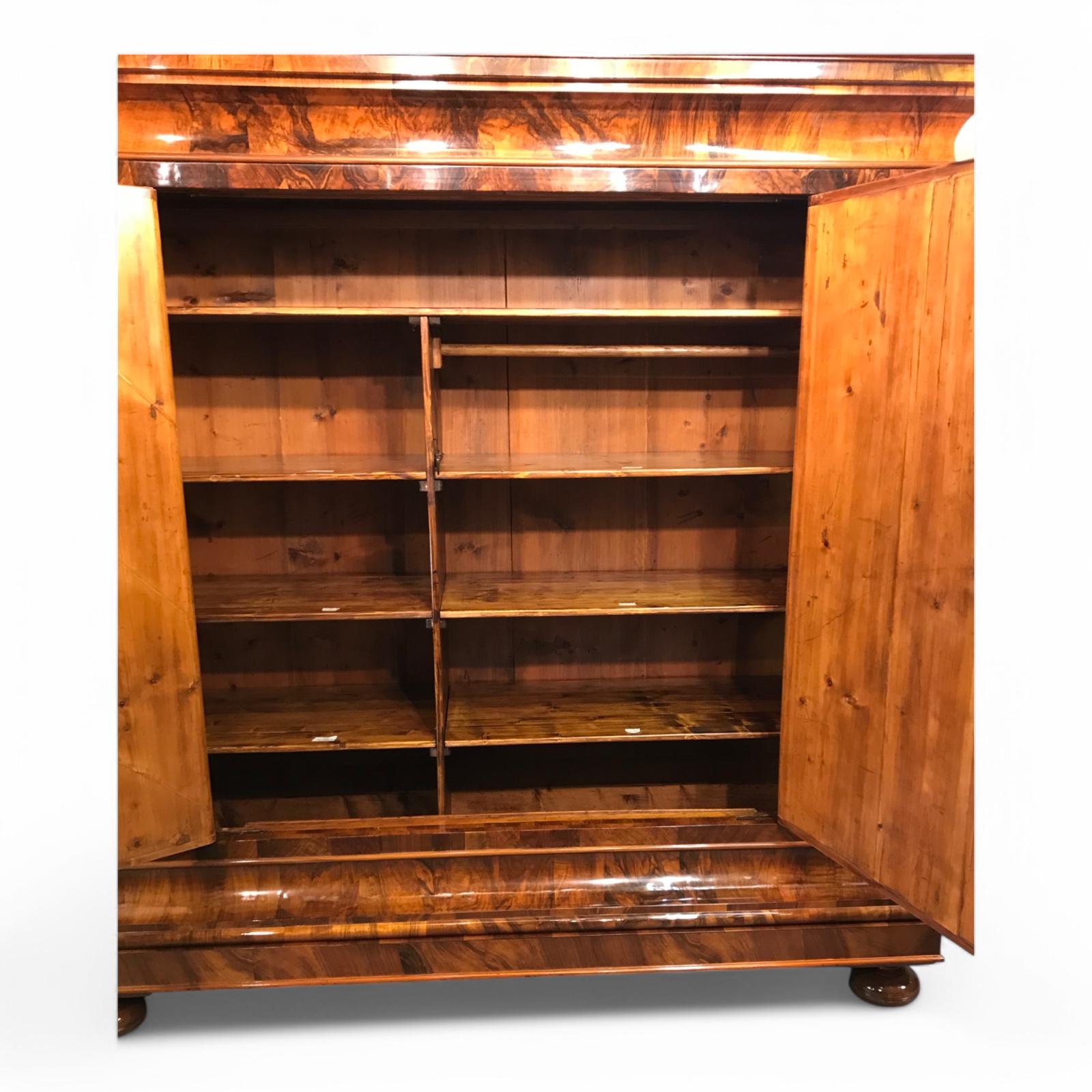 Veneer German Baroque Armoire 