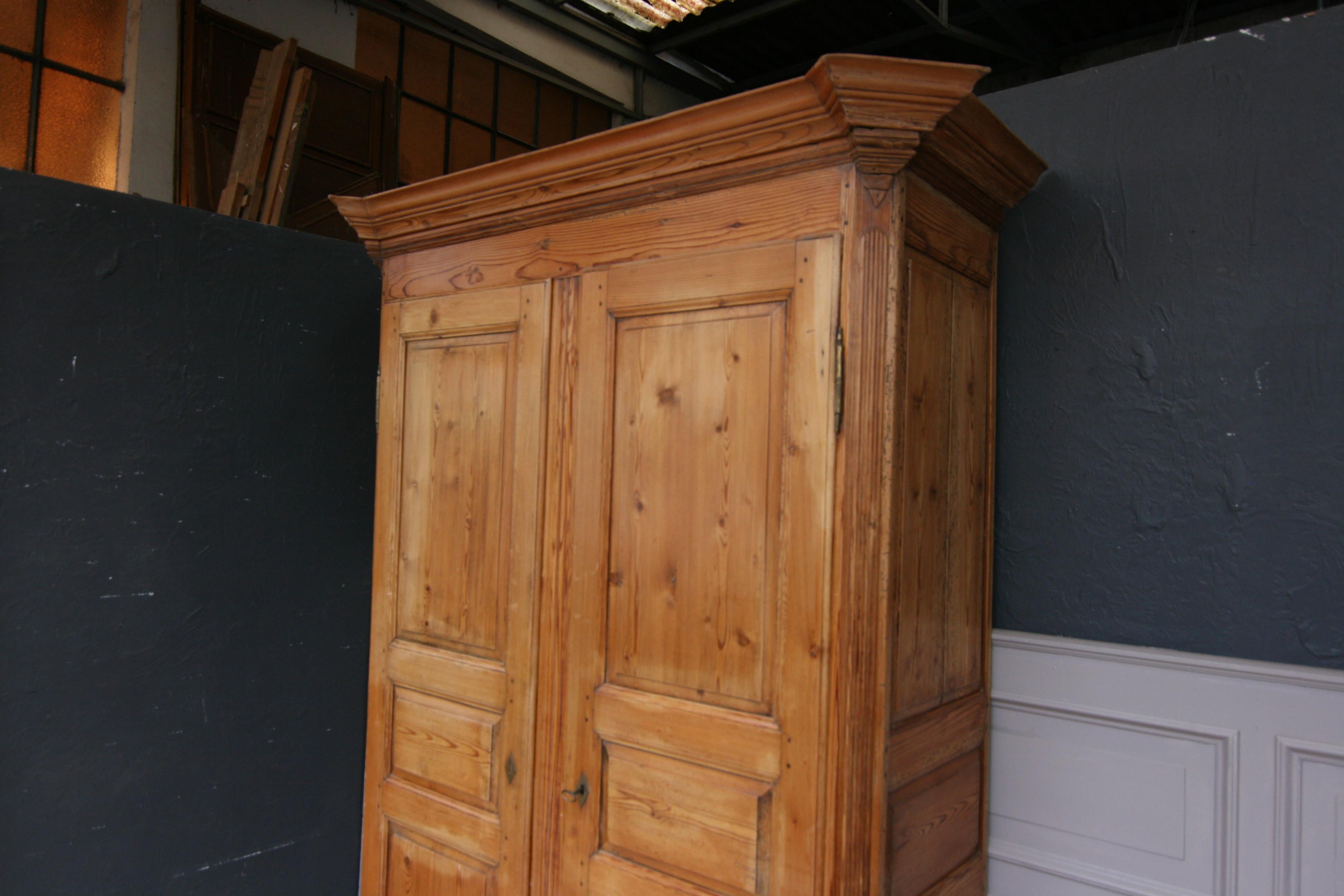 German Baroque Cabinet Made of Pine 8