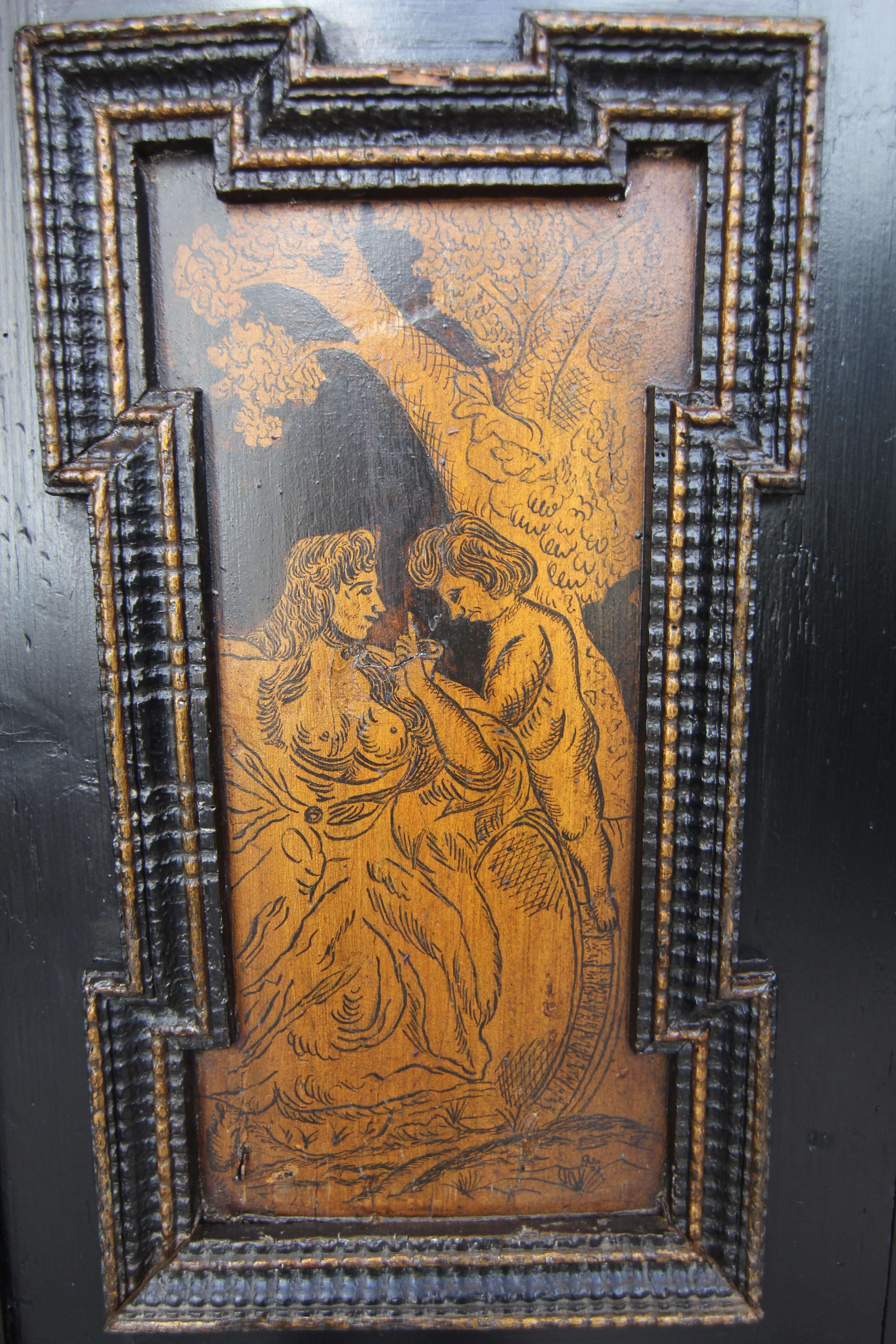 Cabinet baroque allemand sur Stand en métal en vente 3