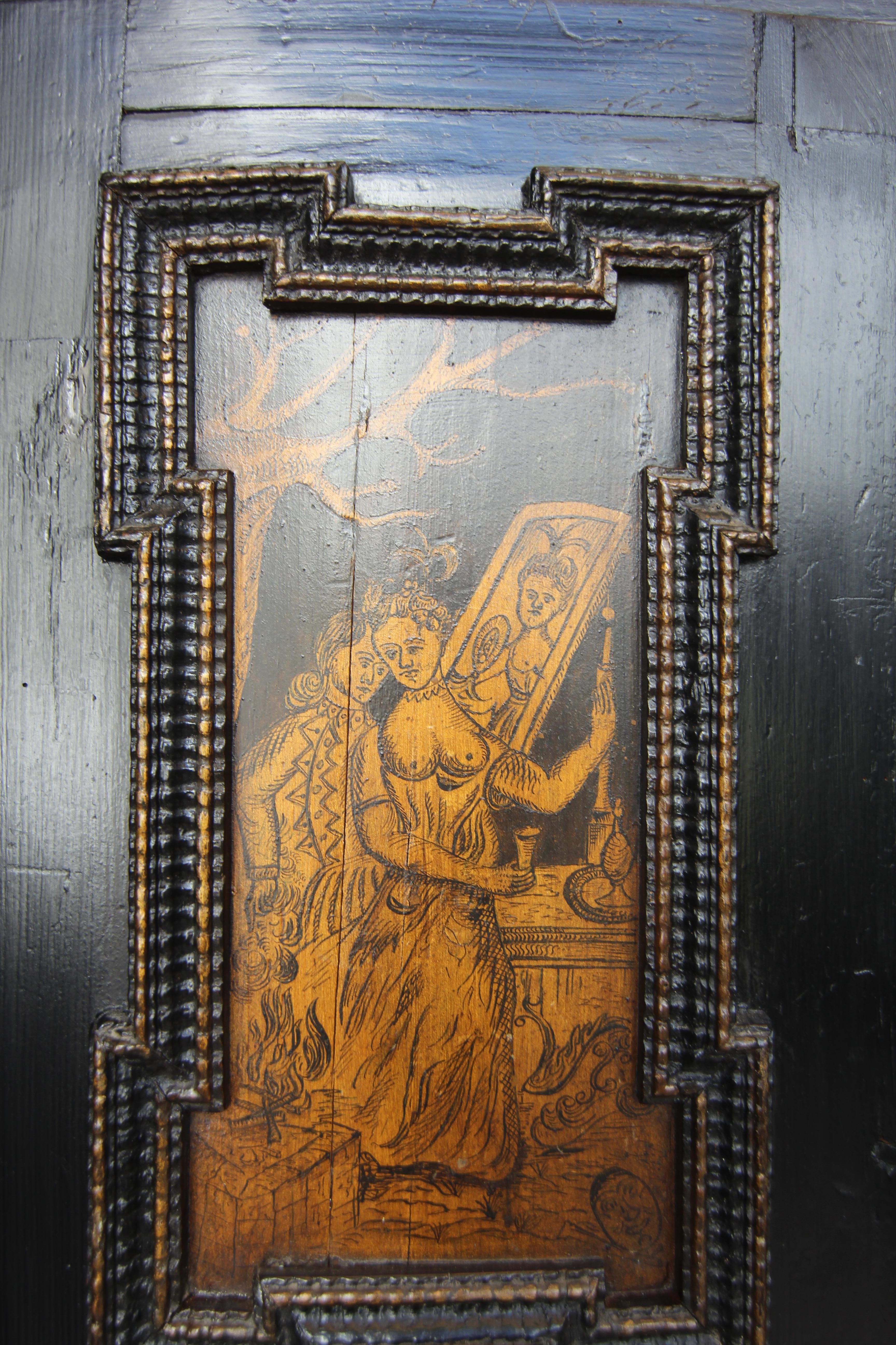 Cabinet baroque allemand sur Stand en métal en vente 5
