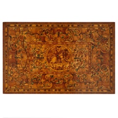 German Baroque Centre Table with Marquetry Inlays