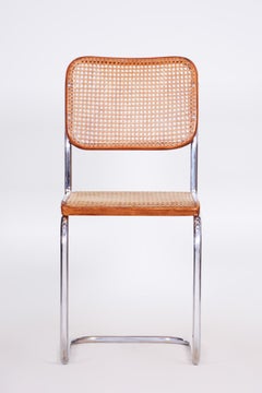 German Bauhaus Chair, Marcel Breuer and Thonet, Chrome, 1930s