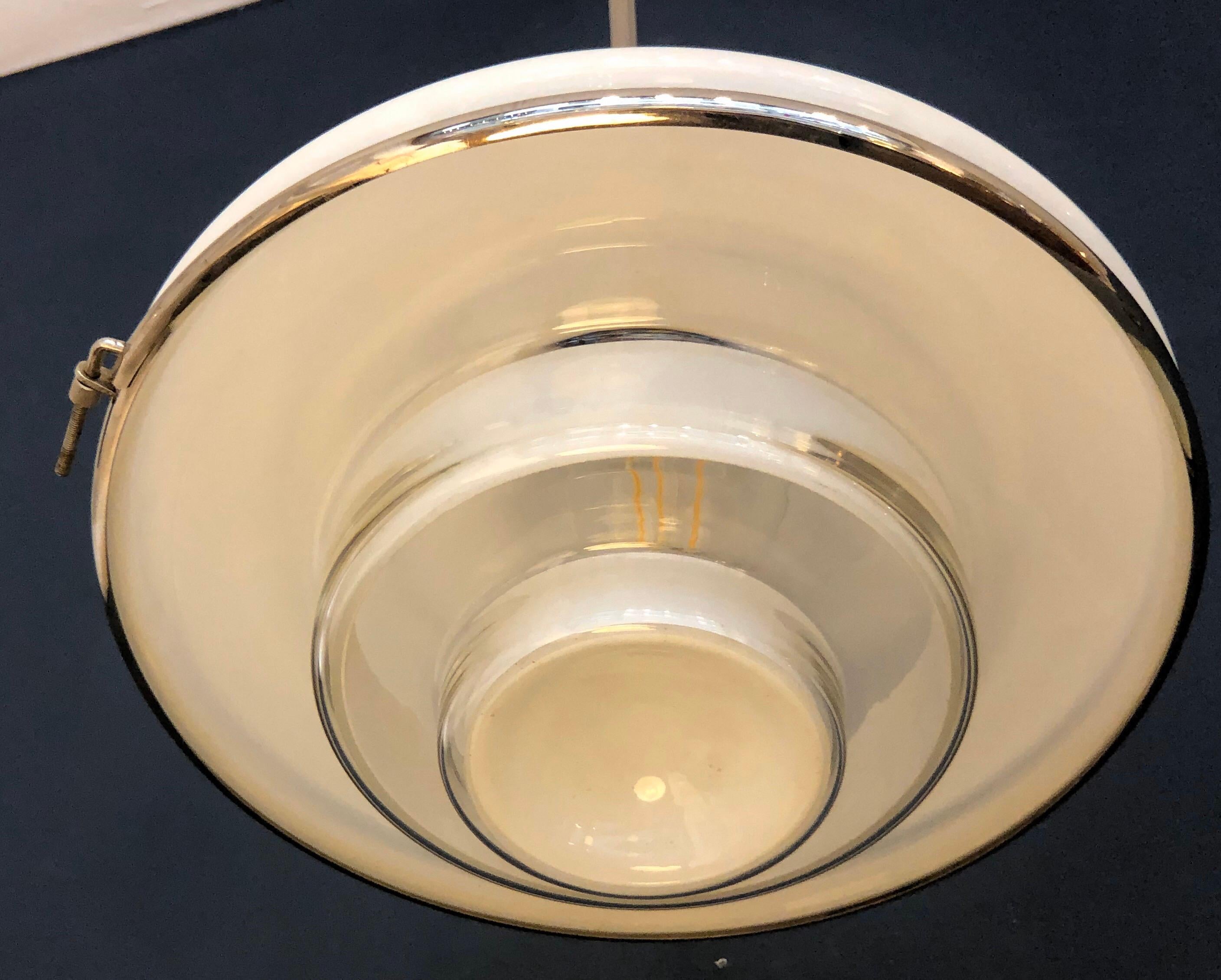German Bauhaus Design Sistrah Pendant Lamp by Otto Müller, 1931 For Sale 1