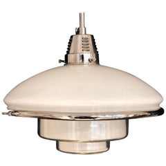 Vintage German Bauhaus Design Sistrah Pendant Lamp by Otto Müller, 1931