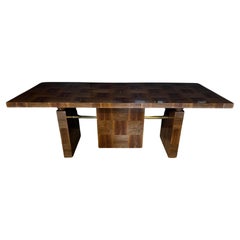 German BauHaus Dinning Table, c. 1950s, in Walnut
