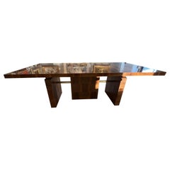 German BauHaus Dinning Table, c. 1950s, in Walnut