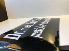 German Bauhaus Era Porcelain Medical Doctor Sign, 1930s