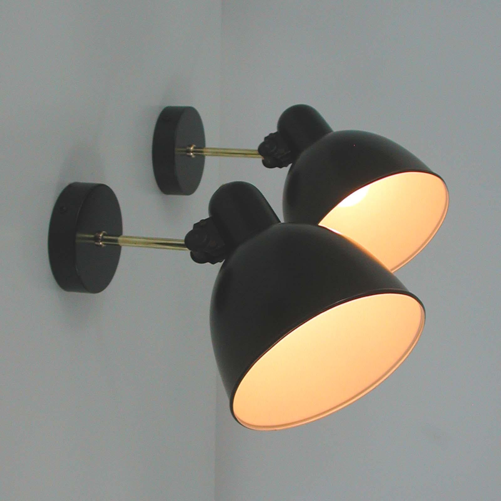 German Bauhaus Industrial Wall Lights, 1930s 2